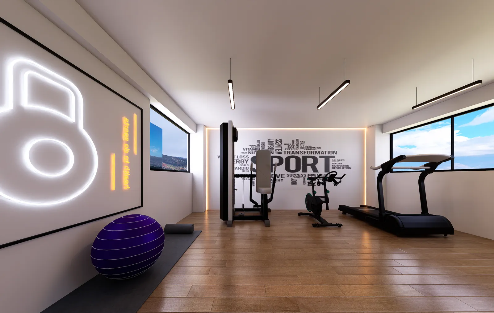 Gimnasio para residentes