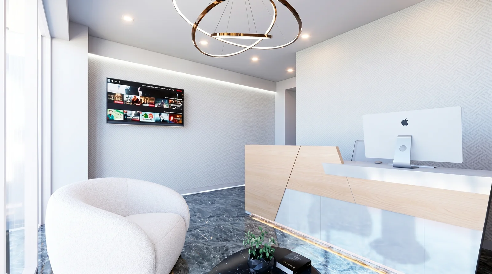 Lobby de doble altura